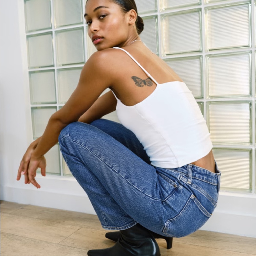 Abercrombie & Fitch Curve Love High Rise 90s Relaxed Jean